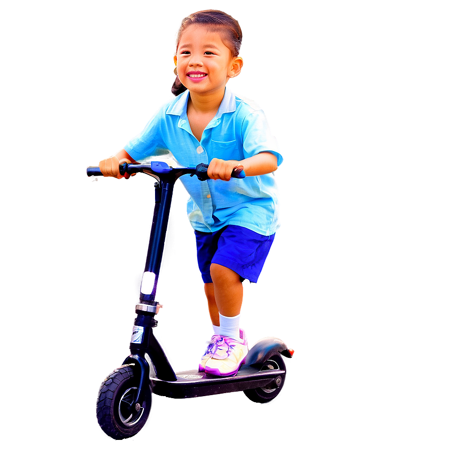 Kids On Scooters Png Fqg PNG Image