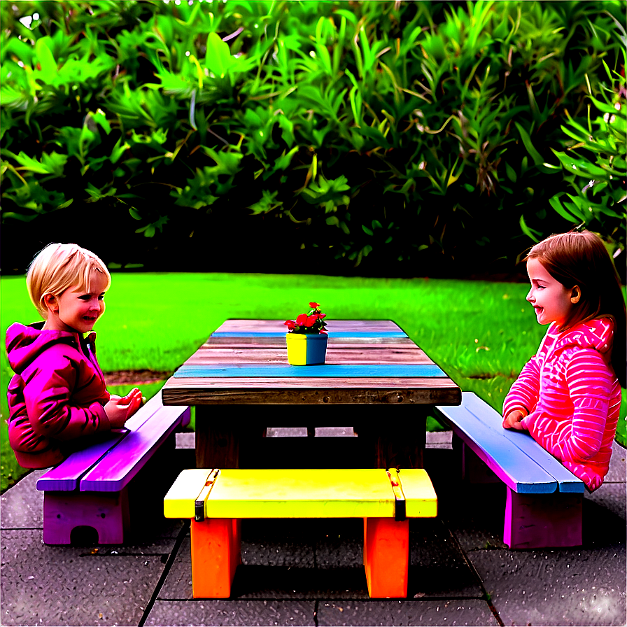 Kids Outdoor Table Png Vcu PNG Image