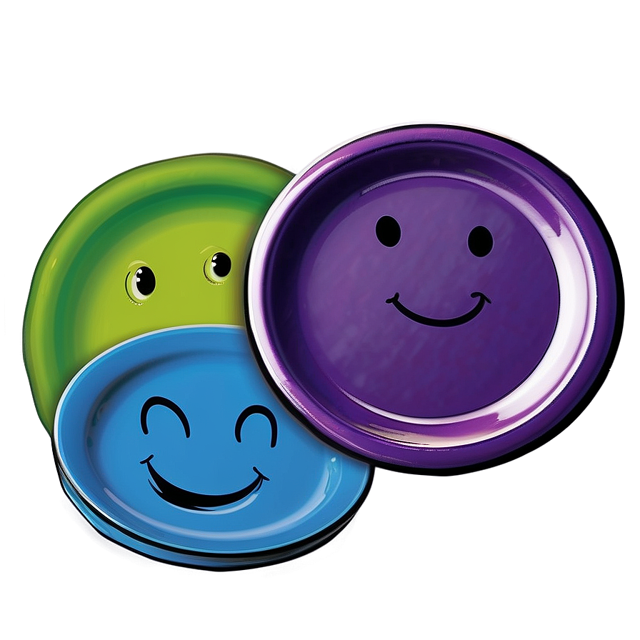 Kids Plates Cartoon Png Vqs PNG Image