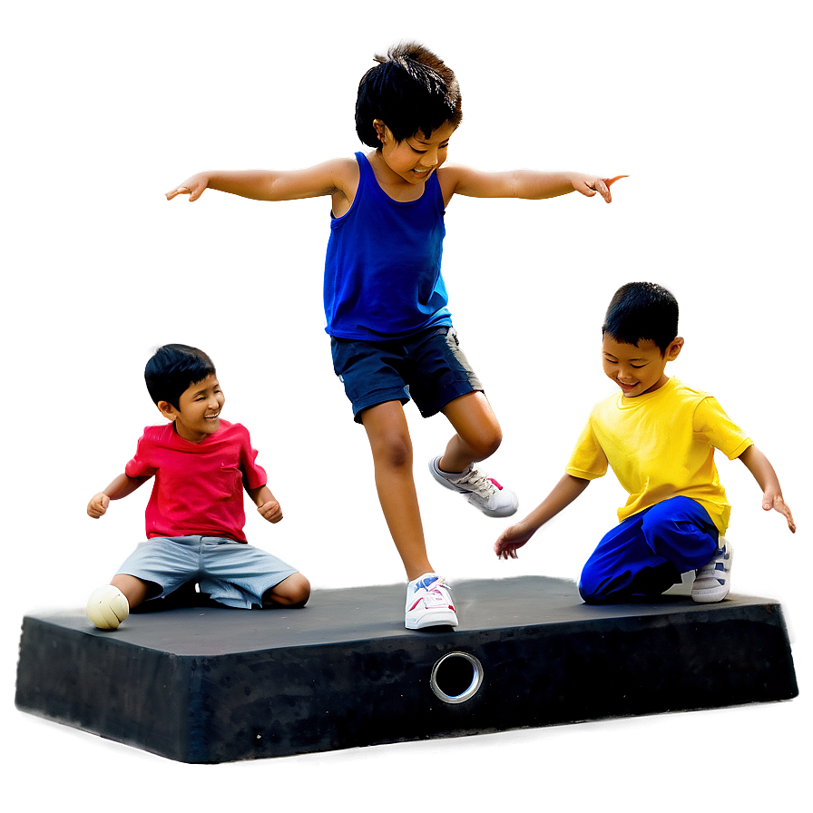 Kids Playing C PNG Image