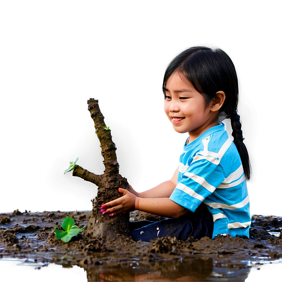 Kids Playing In Mud Png Mxa PNG Image