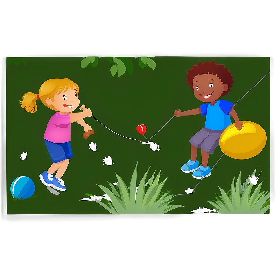 Kids Playing In Park Png Oxs PNG Image