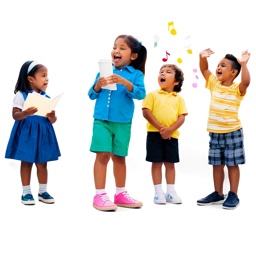 Kids Singing Png Lfq PNG Image