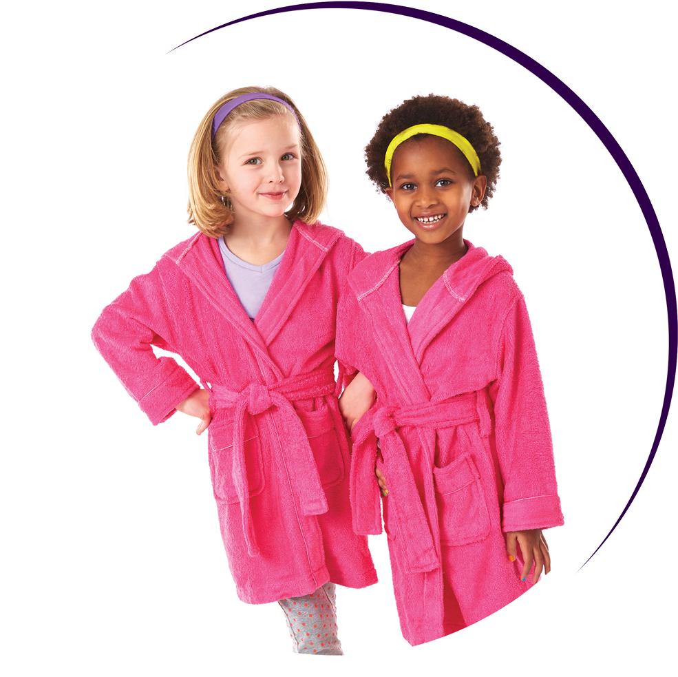 Kids Spa Day Robes PNG Image