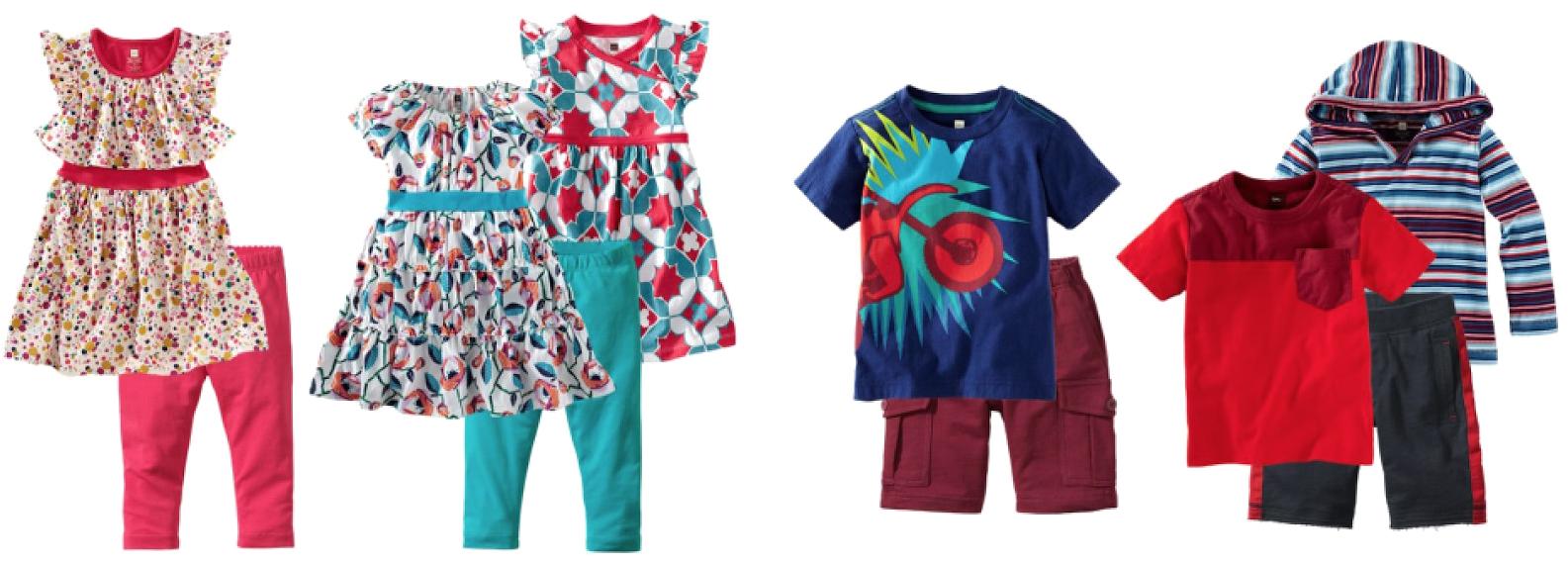 Kids Spring Clothing Collection PNG Image