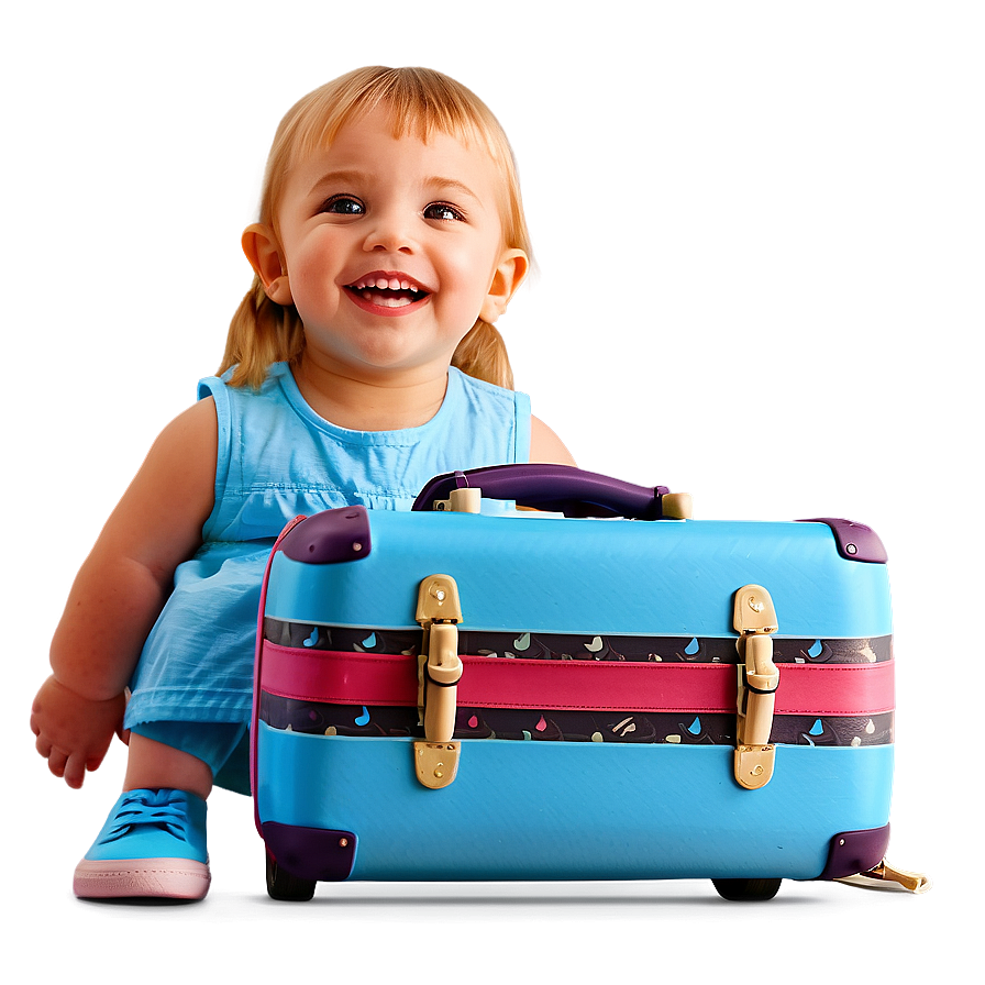 Kids Travel Suitcase Png 98 PNG Image