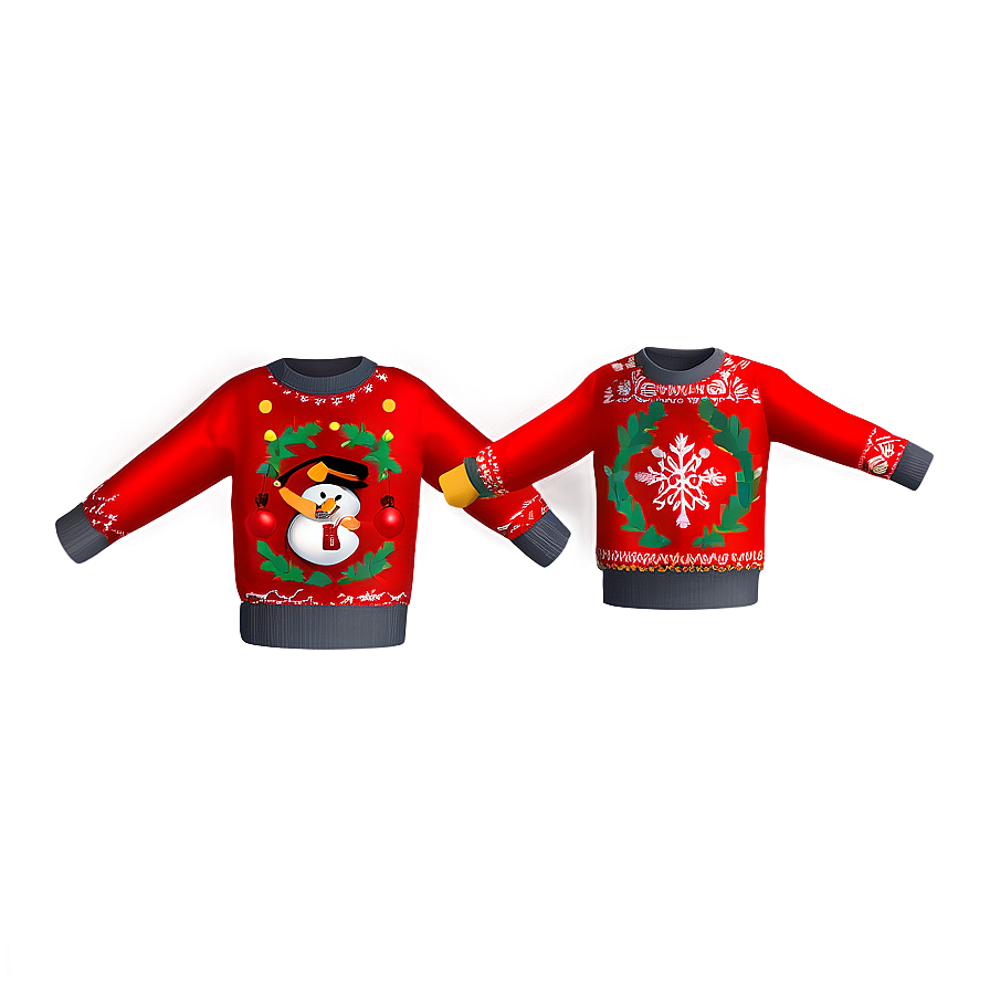 Kids Ugly Christmas Sweater Png Nal PNG Image