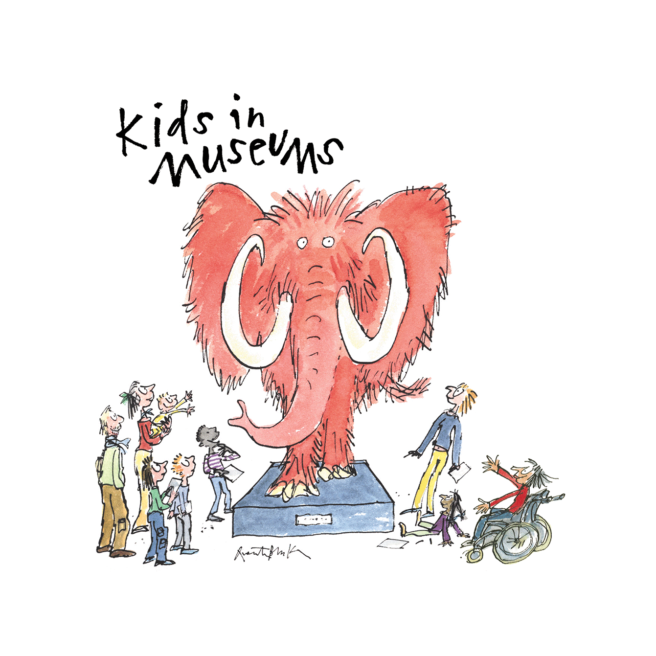 Kidsin Museum Elephant Exhibit Illustration PNG Image