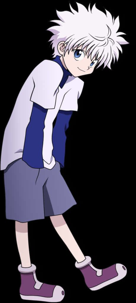 Killua Zoldyck Anime Character PNG Image