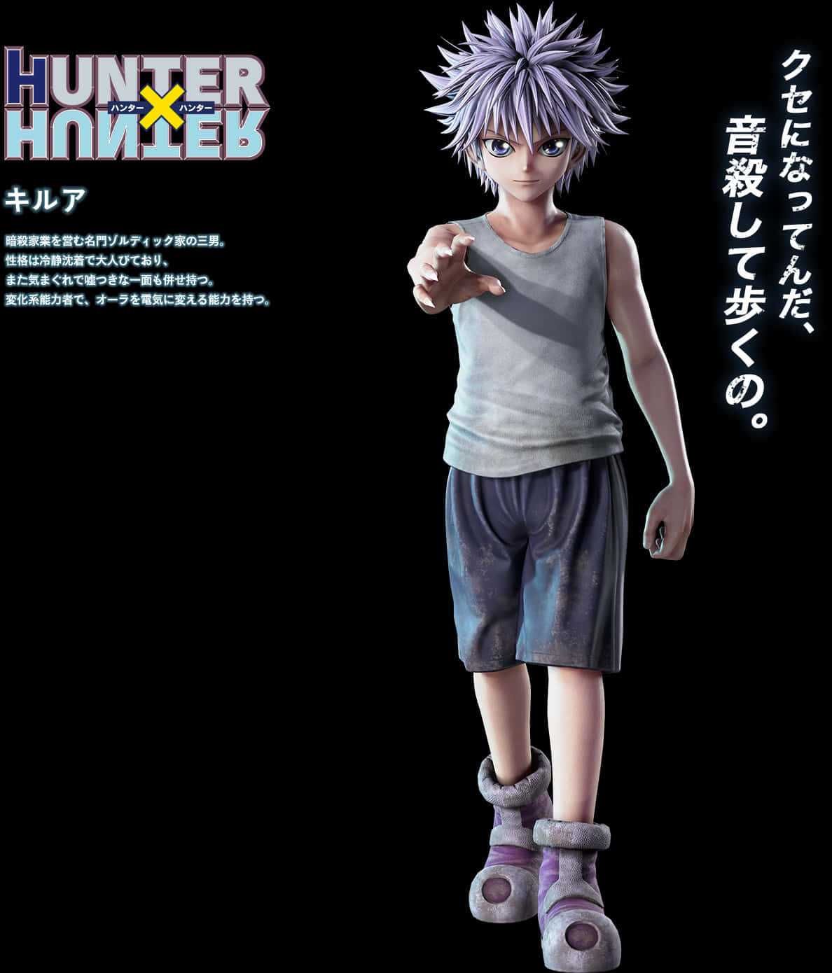 Killua_ Zoldyck_ Hunter_x_ Hunter_ Promotional_ Art PNG Image