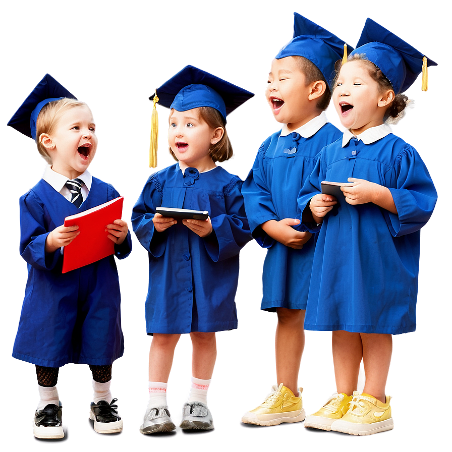 Kindergarten Graduation Chorus Singing Png Upw82 PNG Image