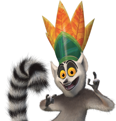 King Julien Madagascar Character PNG Image