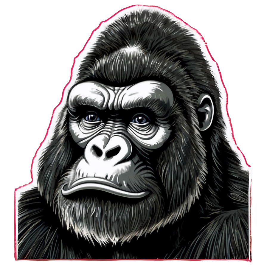 King Kong Black And White Png 05232024 PNG Image