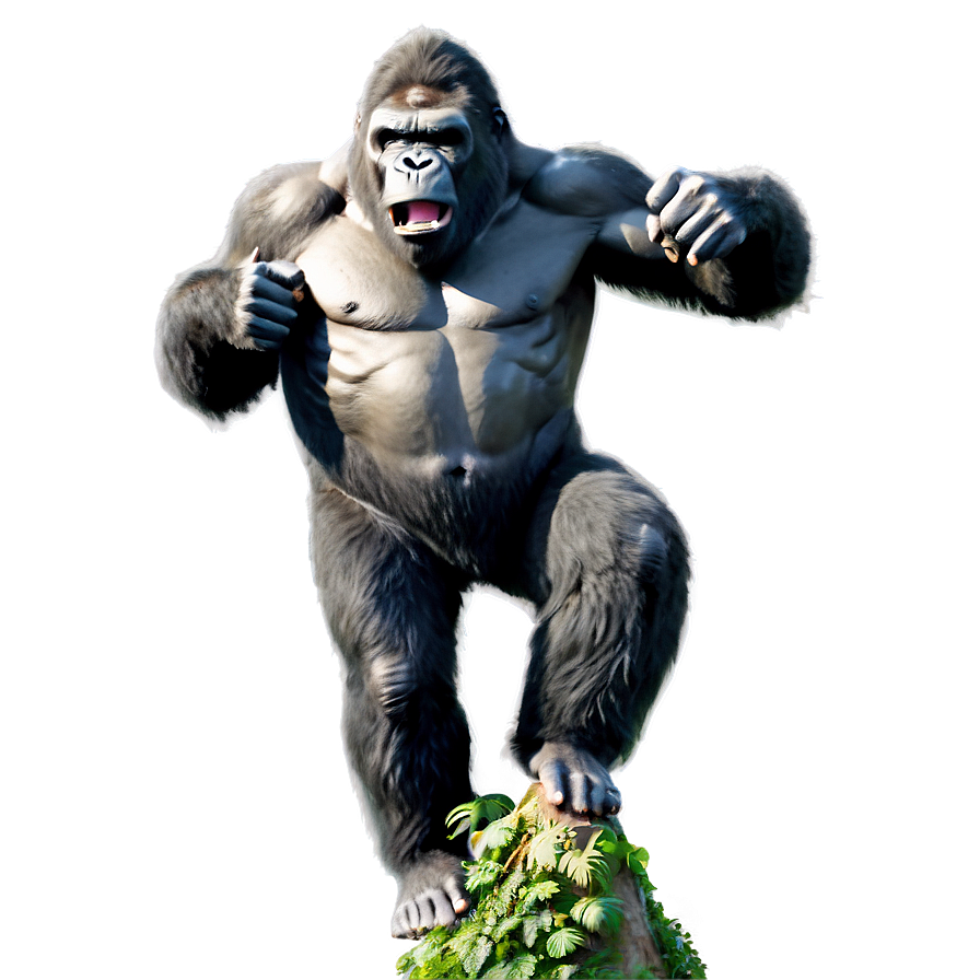 King Kong Climbing Png 05232024 PNG Image