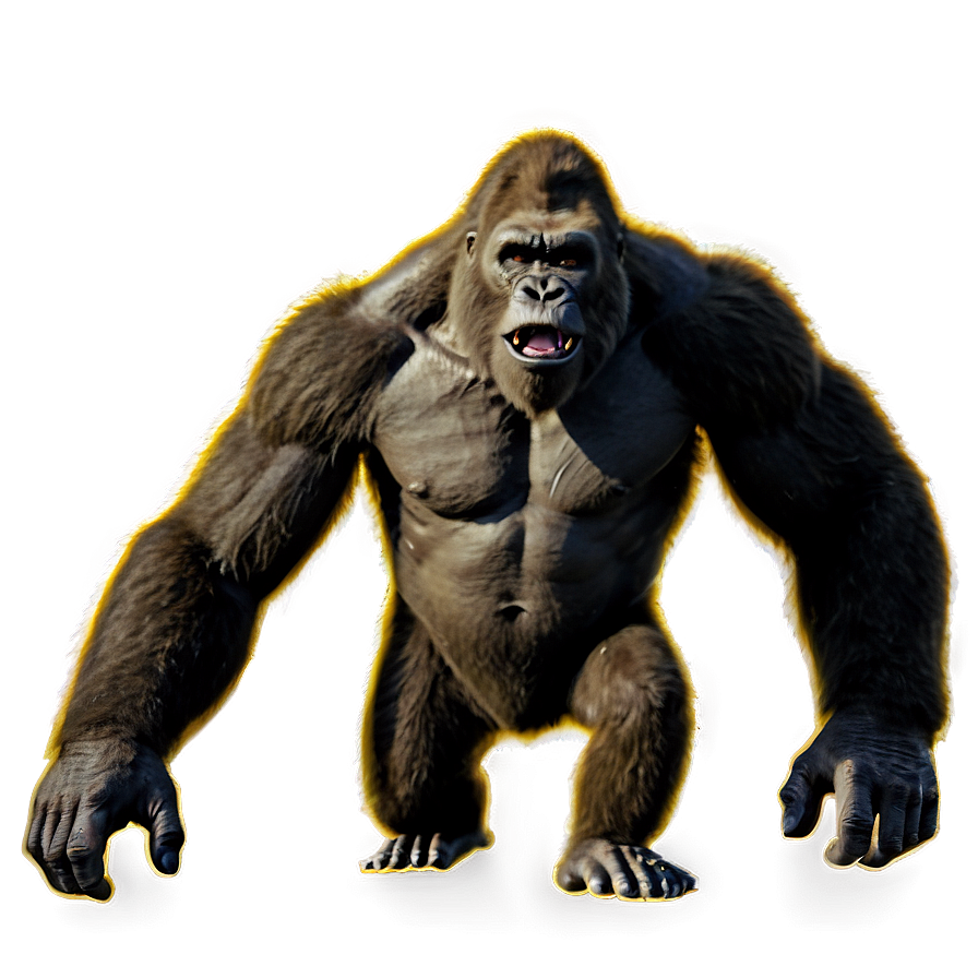 King Kong Climbing Png Fig PNG Image