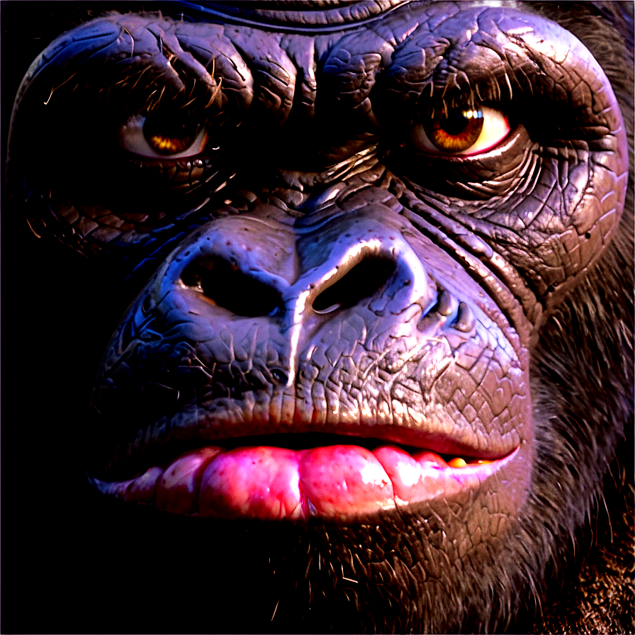 King Kong Face Closeup Png Lwi25 PNG Image