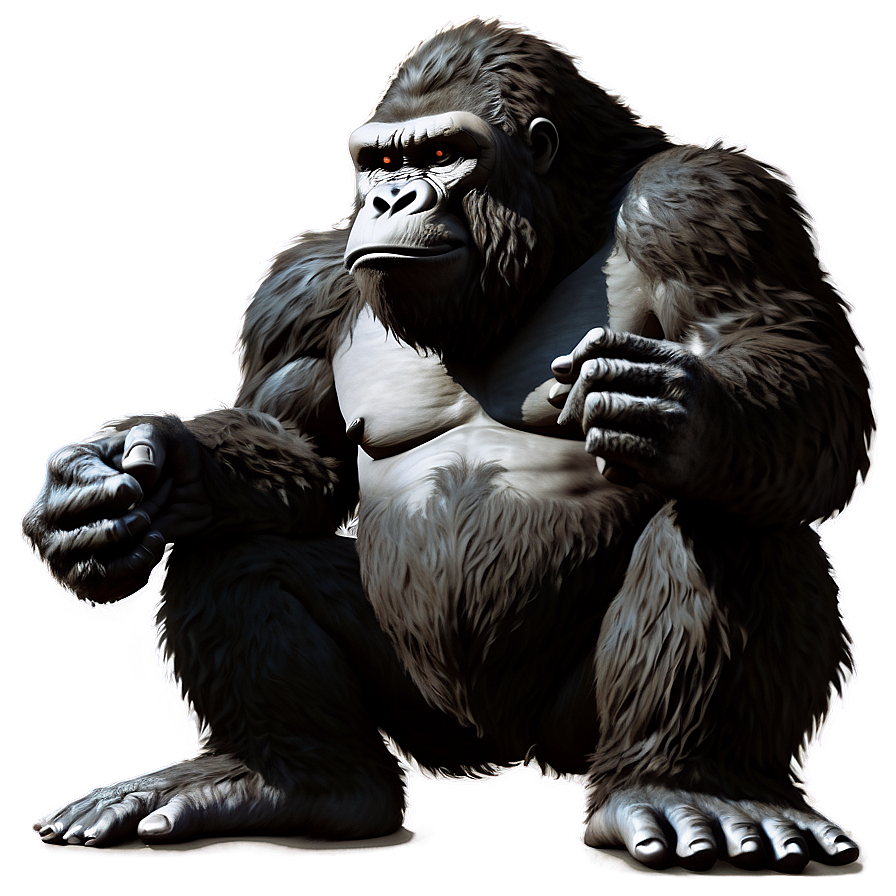 King Kong Illustration Png Nlh PNG Image