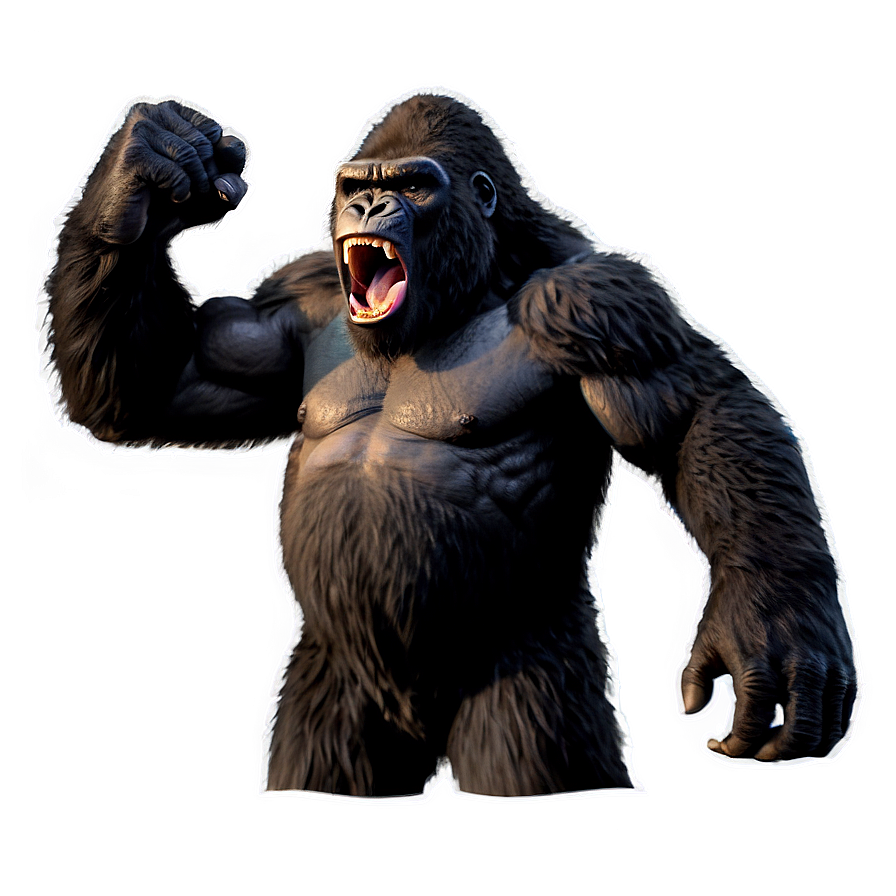 King Kong Roaring Png 05232024 PNG Image