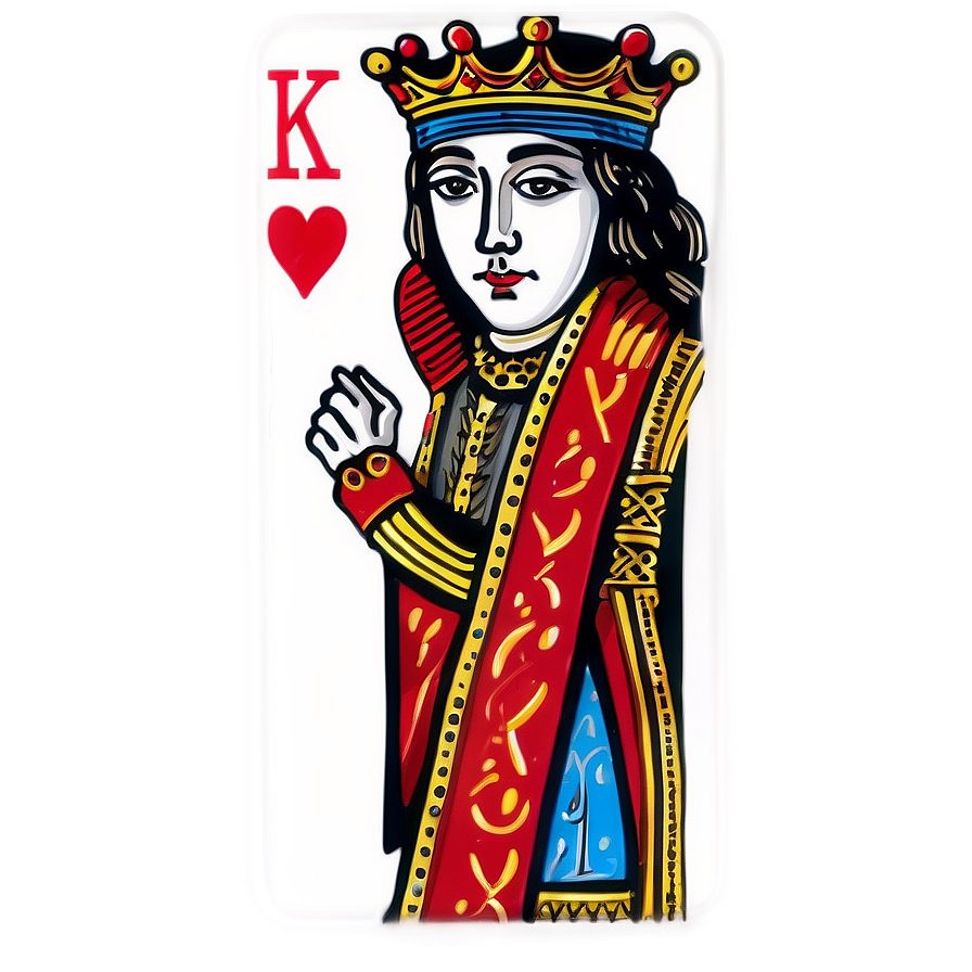 King Of Hearts Playing Card Png Nhj86 PNG Image