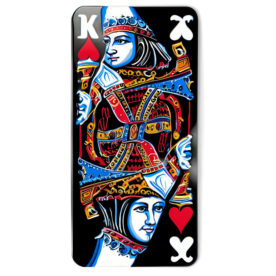 King Of Hearts Playing Card Png Xth PNG Image