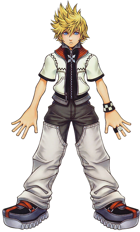 Kingdom Hearts Character Roxas Standing Pose PNG Image