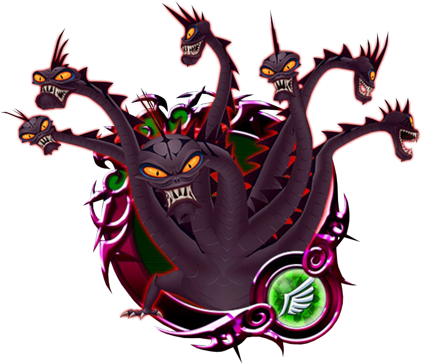 Kingdom_ Hearts_ Multiheaded_ Dragon_ Boss PNG Image