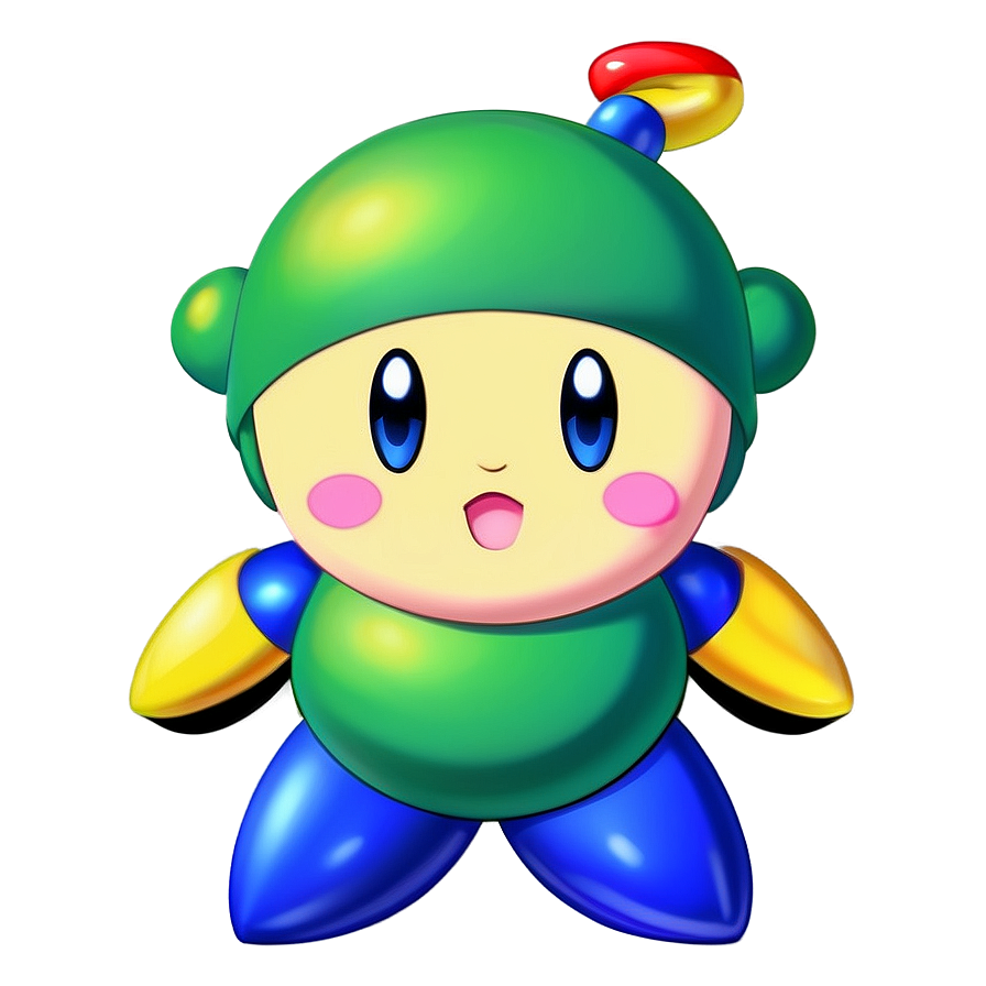 Kirby Blue Character Png Instant Download Link 70 PNG Image