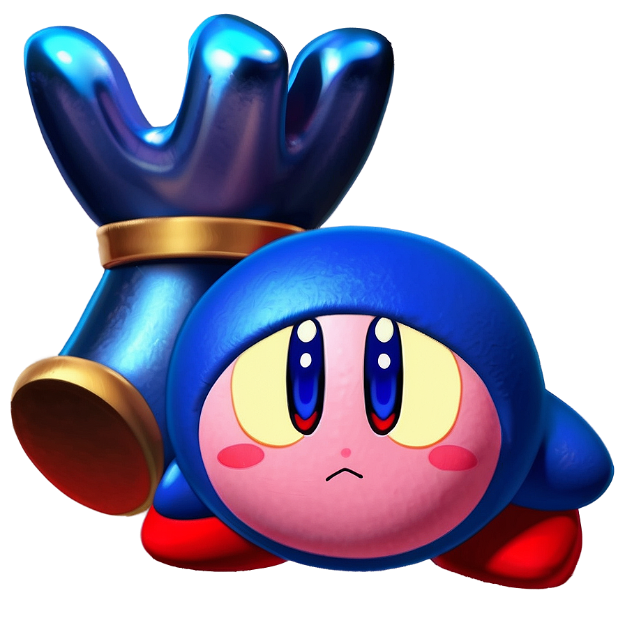 Kirby Blue Character Png Instant Download Link 81 PNG Image