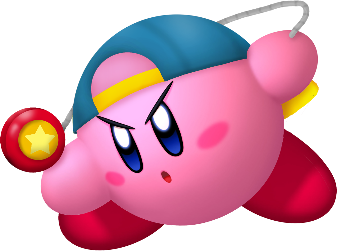 Kirby With Yoyo Cap PNG Image