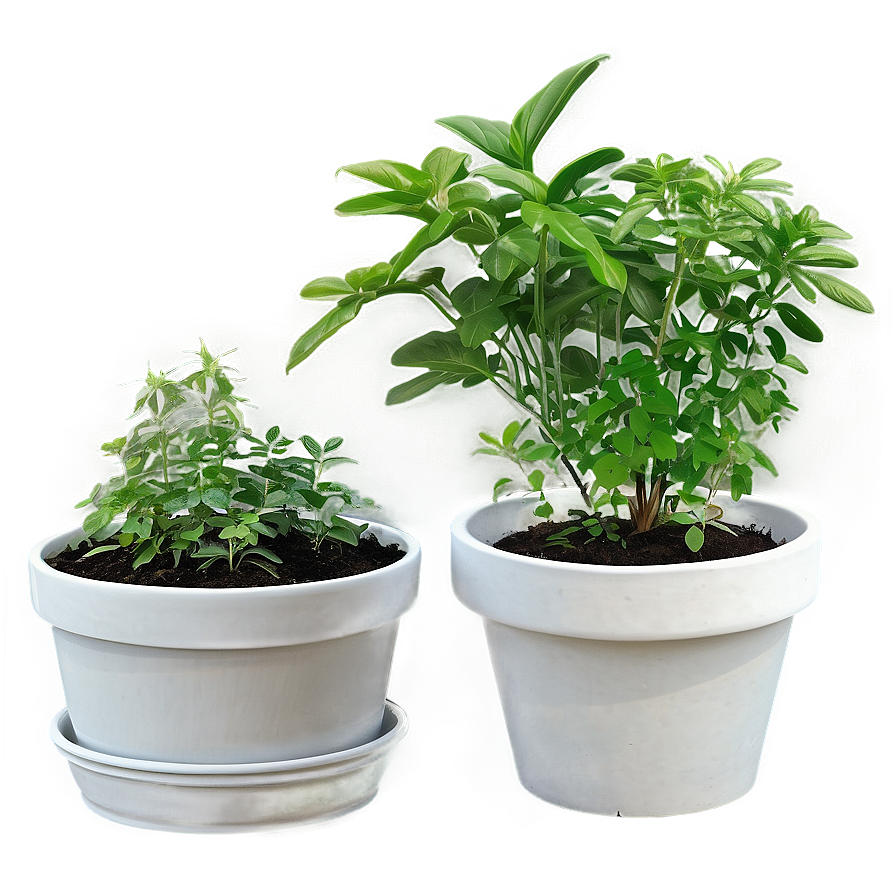 Kitchen Potted Herb Gardens Png 06122024 PNG Image