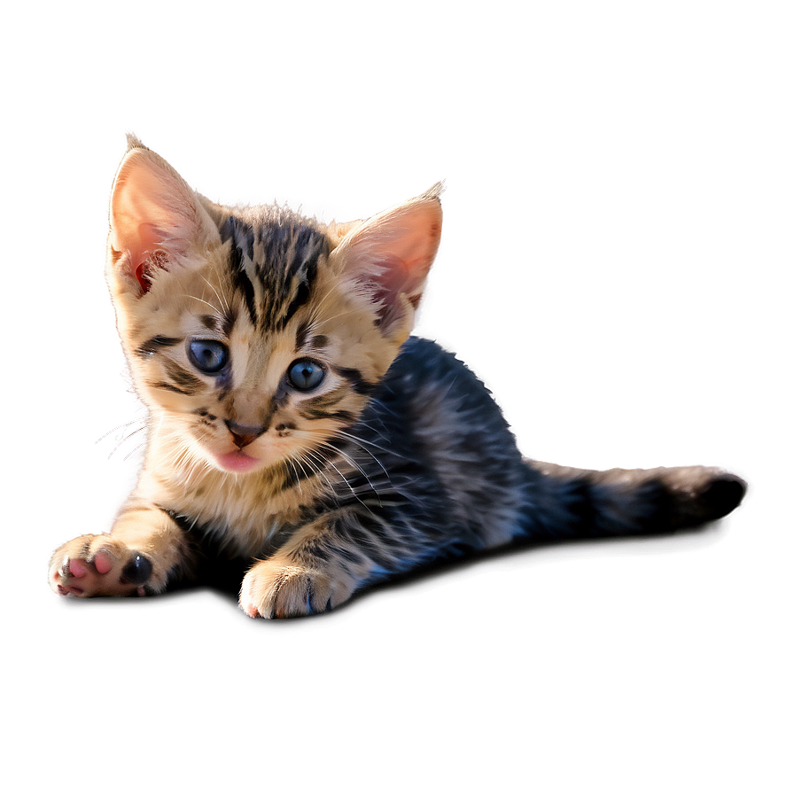 Kitten Licking Paw Png 05232024 PNG Image