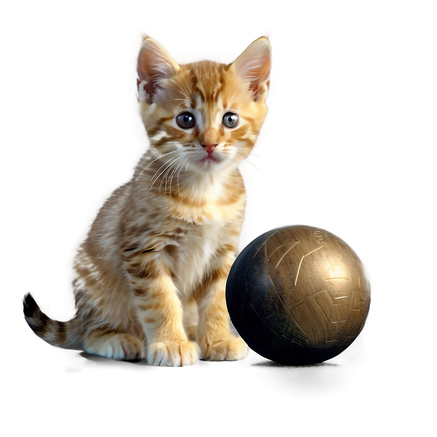 Kitten With Ball Png 05232024 PNG Image