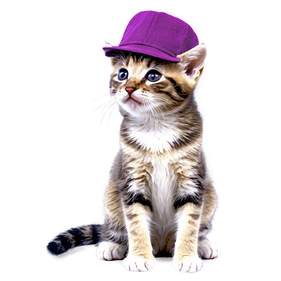 Kitten With Hat Png 18 PNG Image