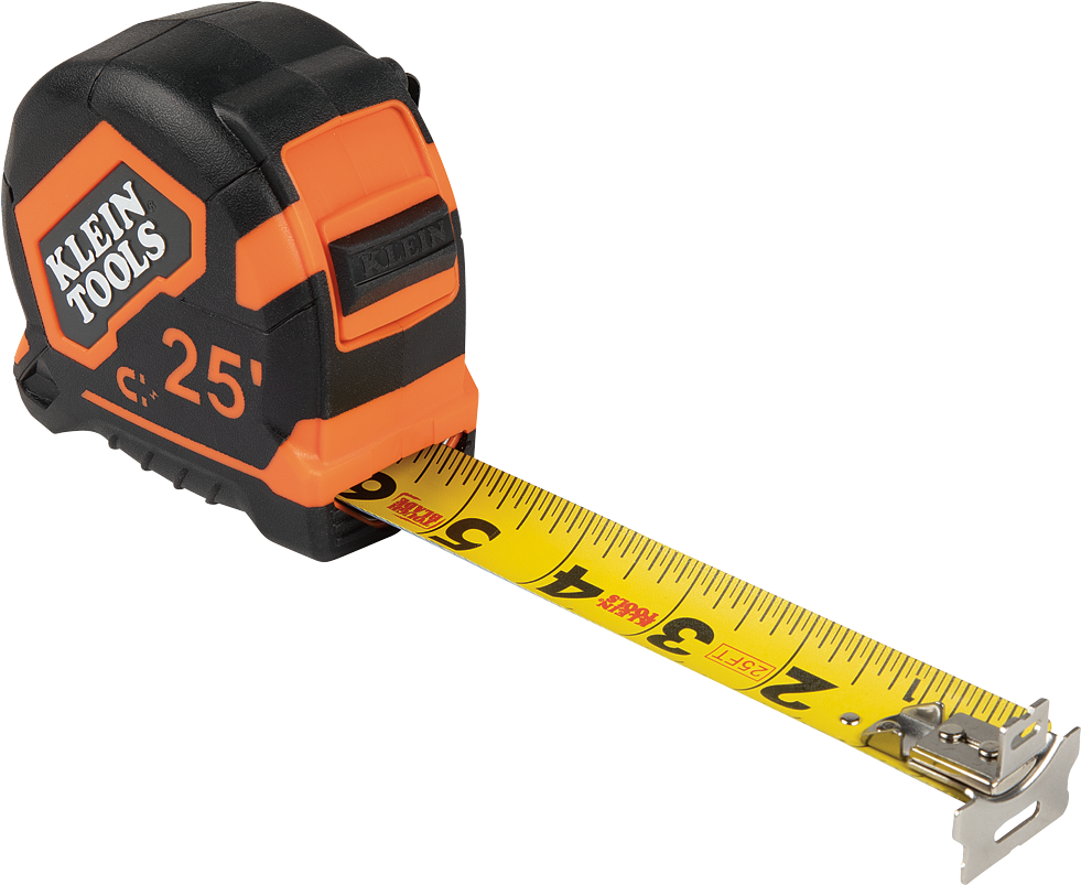 Klein Tools Measure Tape Extended PNG Image