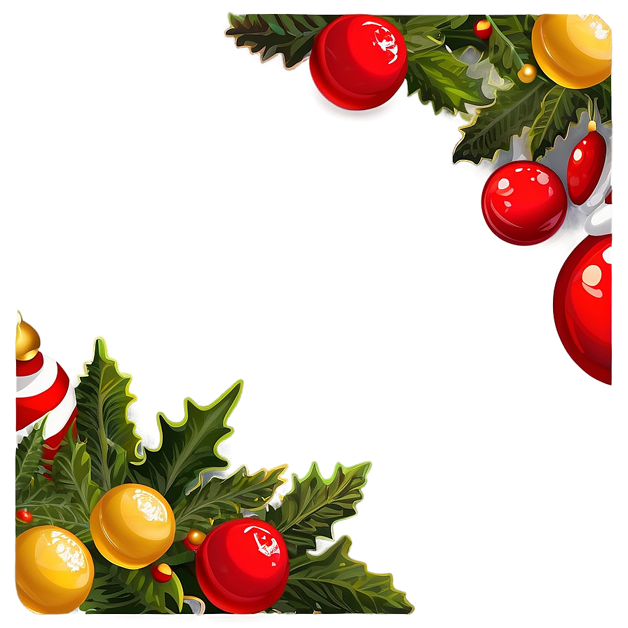 Knitted Christmas Border Png 22 PNG Image