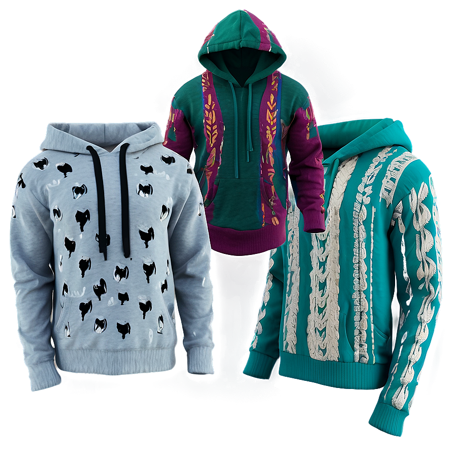 Knitted Hoodie Strings Png Dus PNG Image