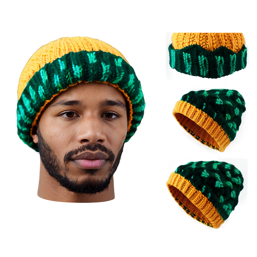 Knitted Rasta Hat Pattern Png 41 PNG Image