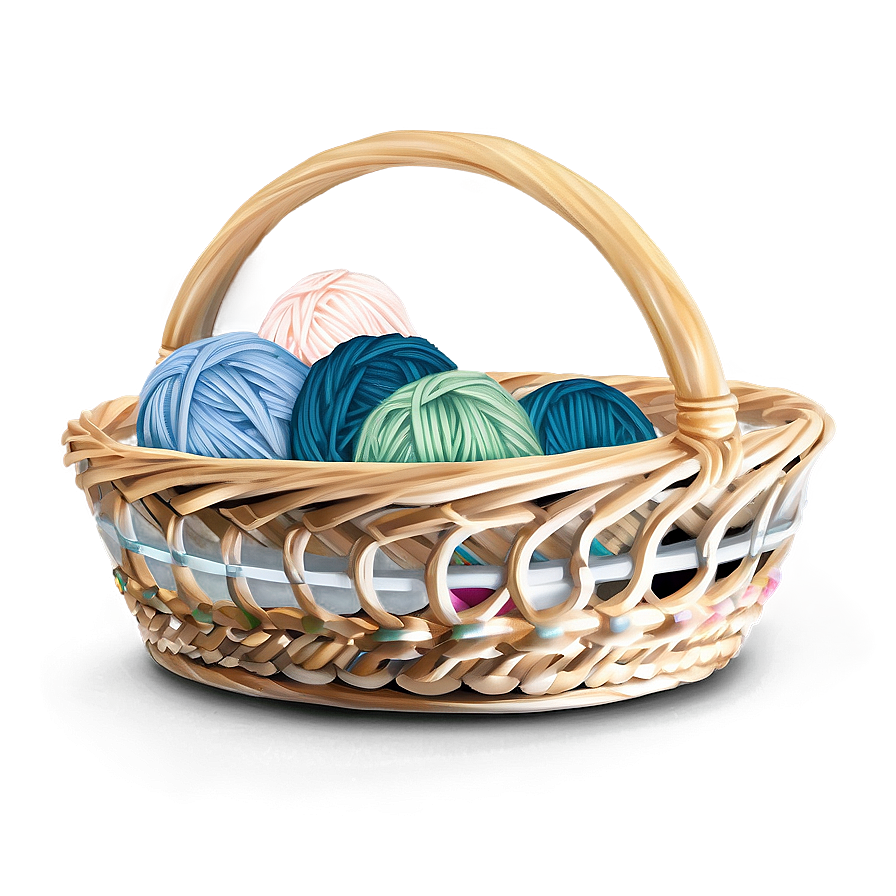 Knitting Basket Png Amm37 PNG Image