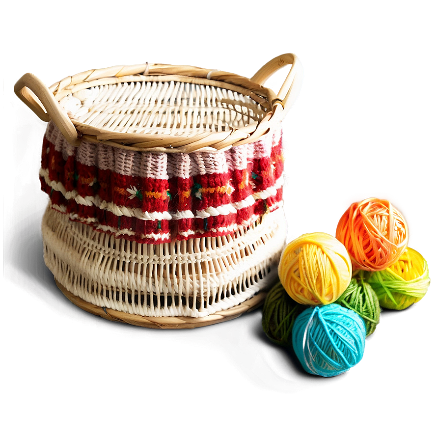 Knitting Basket Png Asw PNG Image