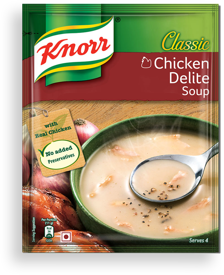 Knorr Classic Chicken Delite Soup Package PNG Image