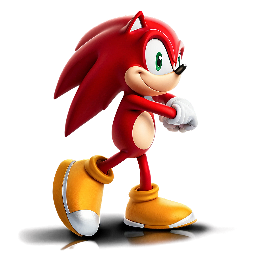 Knuckles In Running Pose Png Rvd16 PNG Image