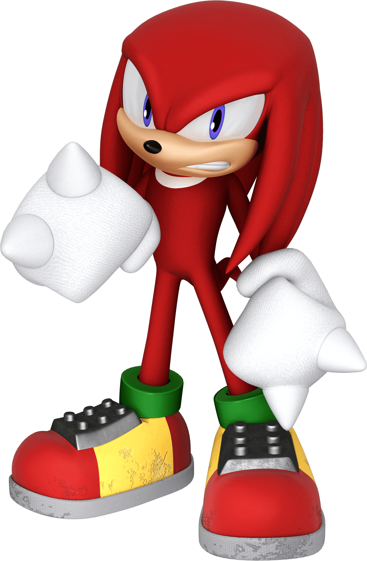 Knuckles The Echidna Character Pose PNG Image