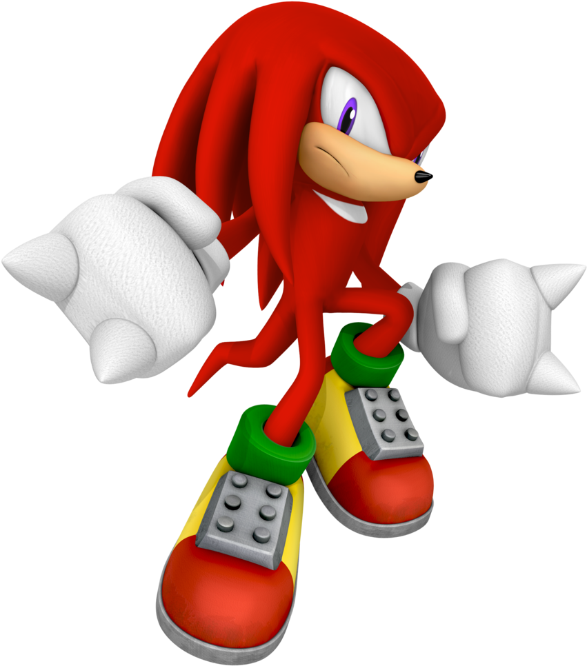 Knuckles The Echidna3 D Render.png PNG Image