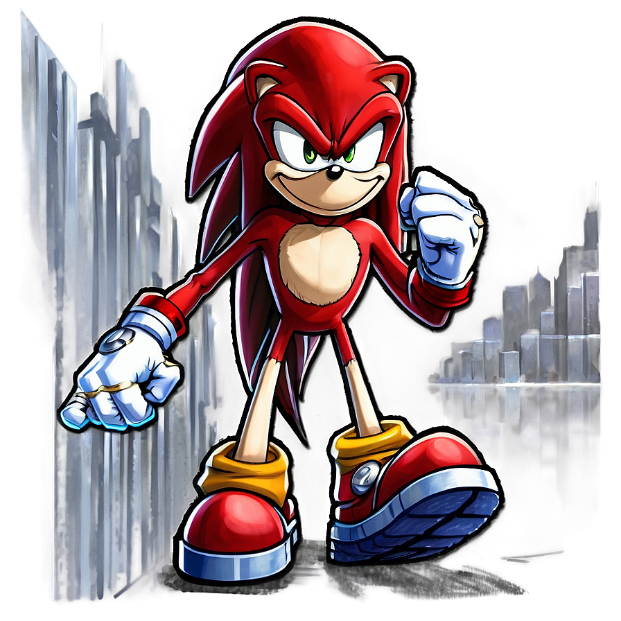 Knuckles The Powerhouse Png Jnd82 PNG Image