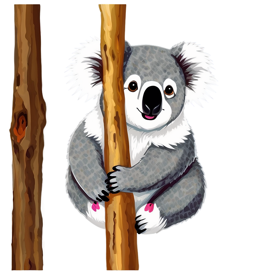 Koala And Butterfly Png 06112024 PNG Image