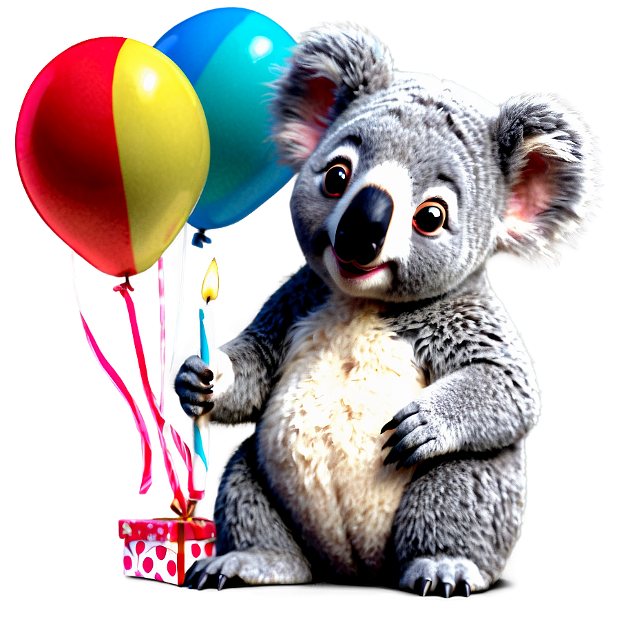 Koala Birthday Party Png 06112024 PNG Image