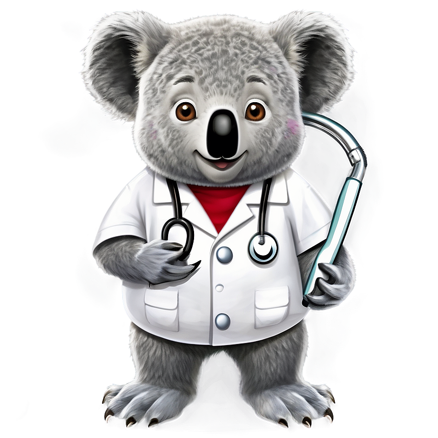 Koala Doctor Cartoon Png 16 PNG Image