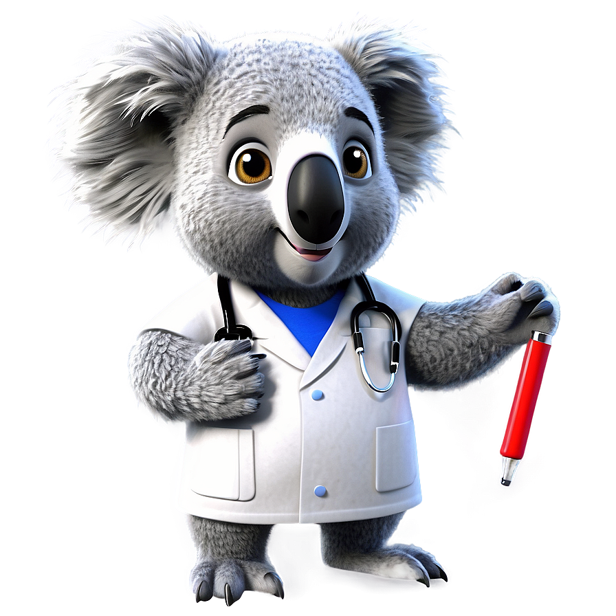 Koala Doctor Cartoon Png Bof PNG Image