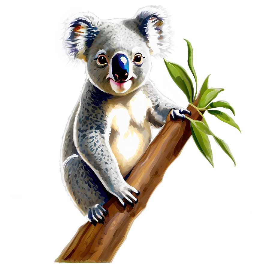 Koala Family Drawing Png Mhg PNG Image