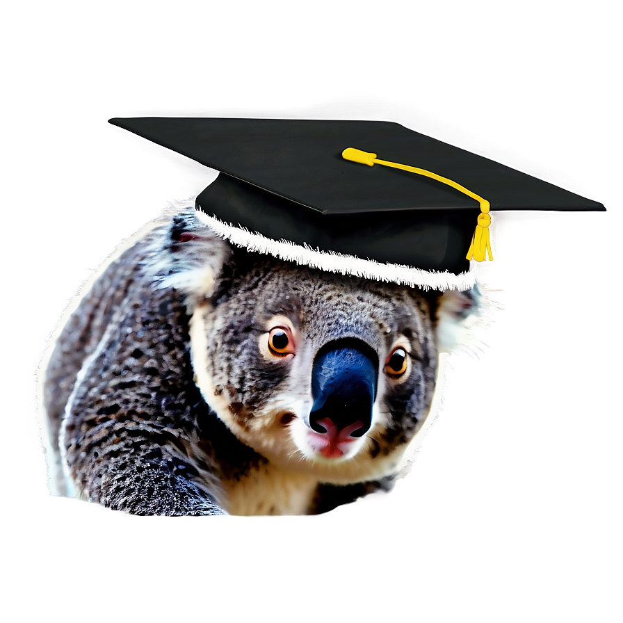 Koala Graduation Cap Png Aep PNG Image